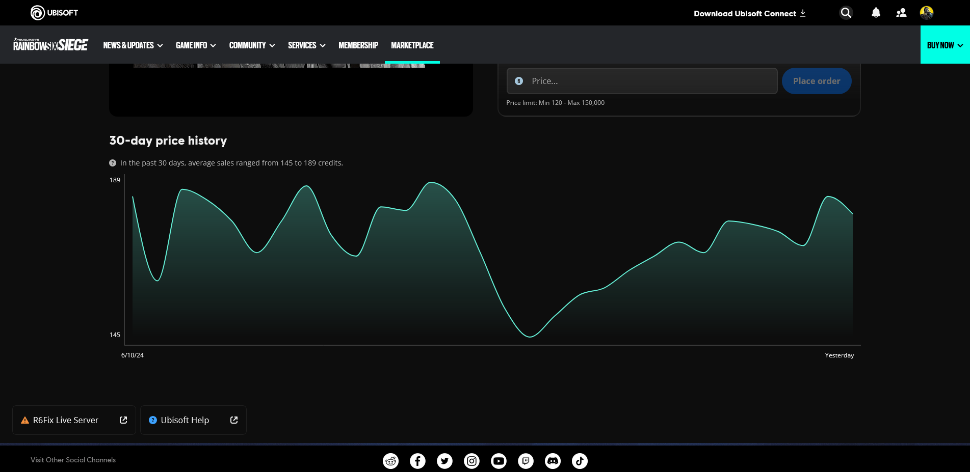 Rainbow Six Siege MarketPlace